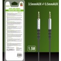 Wolulu AS-51173 Male 3.5mm To Male 3.5mm Aux Cable 1.5M