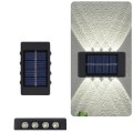 FA-08LED Solar Powered Up And Down LED Outdoor Wall Lights 8LED White 2Pcs