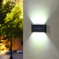 FA-06LED Portable Solar Powered Up and Down LED Outdoor Wall Lights 6LED White 4Pcs