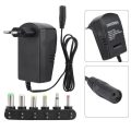 Universal 30W 3V-12V Adjustable Voltage Charging Power Adapter With 6 Connectors