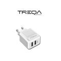 Treqa CH621 Dual USB Port Wall Adapter 3.1A