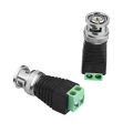 Green Terminal BNC Male Connector To DC Connector 100 pieces