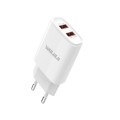 Wolulu AS-51398 Dual USB Smart Fast Wall Charger 2.1A