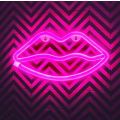 FA-A16 Lips Shaped Neon Sign Lamp USB And Battery Operated