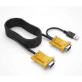 XF0180 2-in-1 USB VGA KVM Cable 2m