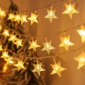 ZYF-46 Star LED Fairy String Light With Tail Plug Extension Warm White 5M