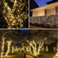 ZYF-34L LED Fairy Curtain Light Warm White With Black Cable