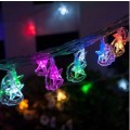 ZYF-62 Moon Hugging Star LED Fairy String Lights With Tail Plug Extension RGB 5M
