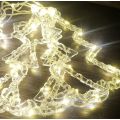 ZYF-28 Star &amp; Christmas Tree LED Fairy Curtain Light Warm White 3M With Tail Plug Extension 8...