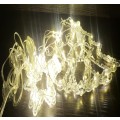 ZYF-28 Star &amp; Christmas Tree LED Fairy Curtain Light Warm White 3M With Tail Plug Extension 8...