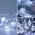 ZYF-45 Bubble Ball LED Fairy String Light With Tail Plug Extension 5m White