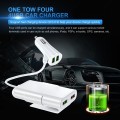 8A USB Charger For Car 4 Ports 40W With 1.8M Cable