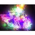 ZYF-29 Star &amp; Christmas Tree LED Fairy Curtain Light RGB 3M With Tail Plug Extension 8 Modes