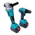 JG20375123 Electric Drill And Angle Grinder Tool Set With Two 25V Batteries