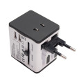Jiageng All-In-One Global Travel Adapter Wall Charger With Dual USB Charging Ports