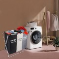 Detachable Foldable Laundry Basket With 3 Colors Separated Compartments