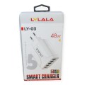 Lylala LY-03 Five Port USB Smart Wall Charger 48W