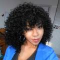Long Side Bang Shaggy Afro Curly Synthetic Wig