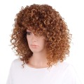 Afro Curly Wig Medium Brown Synthetic Wigs