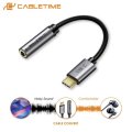CableTime CP79G USB Type C To 3.5 MM Audio Aux Jack Adapter