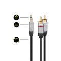 Goobay 3.5mm Jack to RCA Audio Adapter 3m Cable