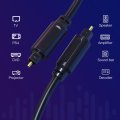 CableTime CF31L Digital Optical Audio Toslink 2m Cable For TV Amplifiers