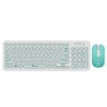 Alcatroz Jellybean U2000 Keyboard and Mouse - White/Mint