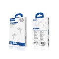 Inkax EP-14 White Wired Earphones