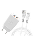 WUW-T55 3.1A 2USB Charger - Micro