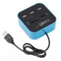 Combo Card Reader With 3 Port USB Hub