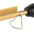 High Heat Ceremic Press Comb Curler and Straightener