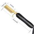 High Heat Ceremic Press Comb Curler and Straightener