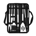 6 Piece Stainless Steel Accessories Barbeque Tool Set With Storage Bag