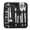 18 Piece Stainless Steel Accessories Barbeque Tool Set With Storage Bag