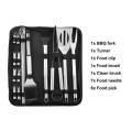 18 Piece Stainless Steel Accessories Barbeque Tool Set With Storage Bag