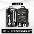 115 in 1 Screwdriver Set Screw Driver Bit Set Hexagon Magnetic Screwdriver Bits Kit Electronics P...