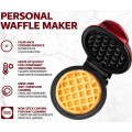 Mini Waffle Maker 4 Inch - 350 Watts: Non-Stick Electric