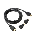 3 In 1 4K Ultra 1.5M HDMI To Mini &amp; Micro HDMI Adapter Cable - Q-HD310