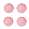 4 Pack Silicone Air Fryer Liner - Pink