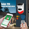 Solar PIR Sound and Light Alarm