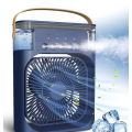 Portable Personal Air Cooler with Ice Tray, for Small Room, Office - Blue with 7 Colour LED's
