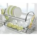 2 layer stainless steel dish rack