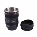 stainless steel camera lens self stirring cup