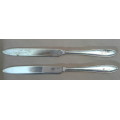 Silverplate Fruit / butter knives - pair