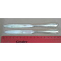 Silverplate Fruit / butter knives - pair