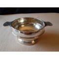 Silver Plated English hallmarked bowl Basin bon bon dish with two handles