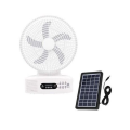 Fan - Solar Powered Rechargeable Fan with Speakers and LED Light
