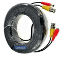 Zatech 40 mwtre power and video CCTV Camera Cable - Black