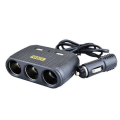 Splitter Cigarette Lighter In-Car USB &amp; Three Sockets / 120W