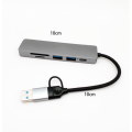USB 3.0 Fast Transmission 6 Ports Hub Docking Station